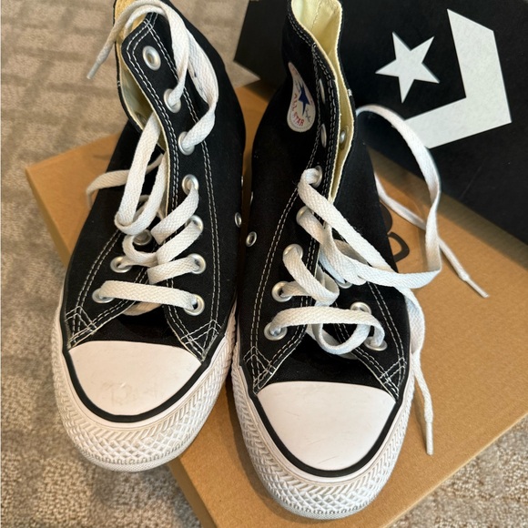 Converse Black Canvas High-Tops - Picture 3 of 5